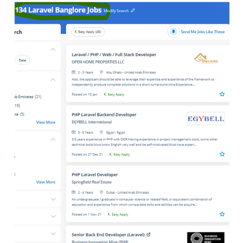 Laravel internship jobs in Kuwait