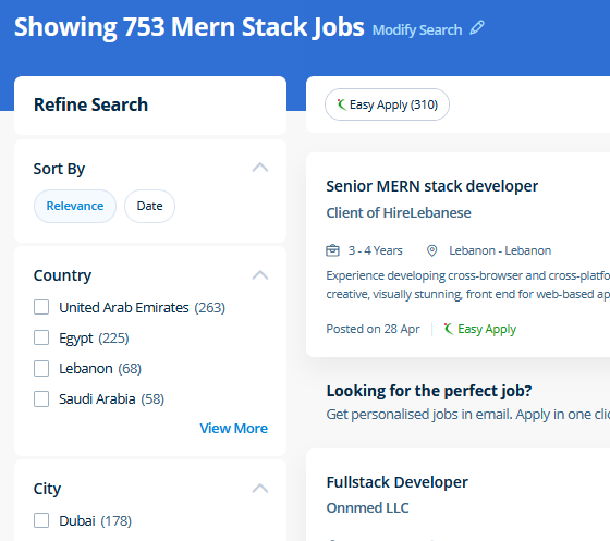 Mern Stack Development internship jobs in Sabah Al Salem