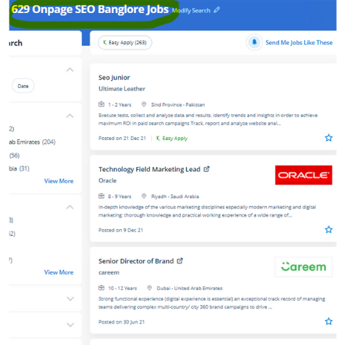 On-Page SEO internship jobs in Mahboula