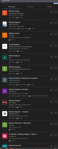 Robotics internship jobs in Al Abdali