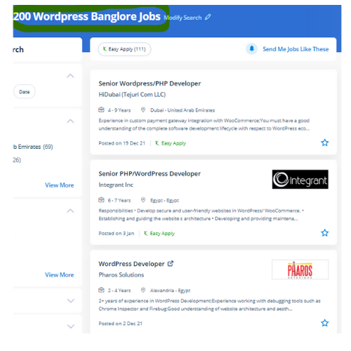 Wordpress internship jobs in Ahmadi